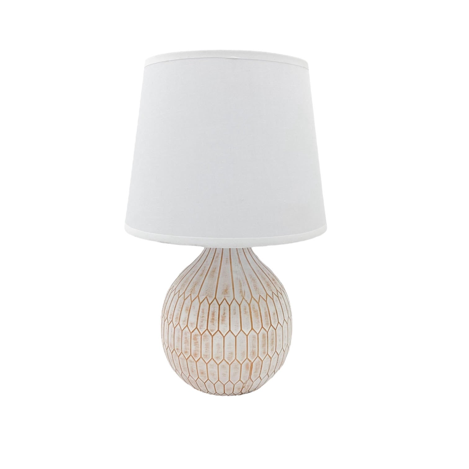 Traditional Ceramic Table Lamp with Shade | 36cm | Braxby
