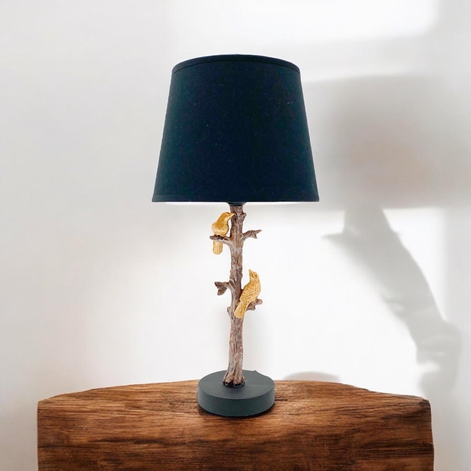 Bird Design Table Lamp with Shade | 44cm | Decorative | Braxby