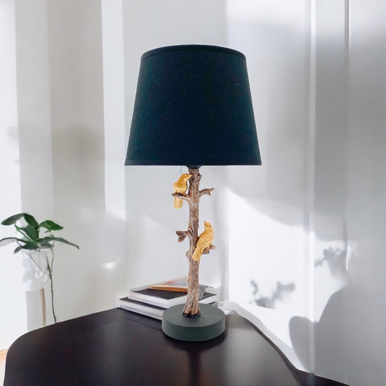 Bird Design Table Lamp with Shade | 44cm | Decorative | Braxby