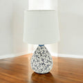 Traditional Ceramic Table Lamp with Shade | 37cm | Braxby