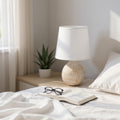 Traditional Ceramic Table Lamp with Shade | 36cm | Braxby