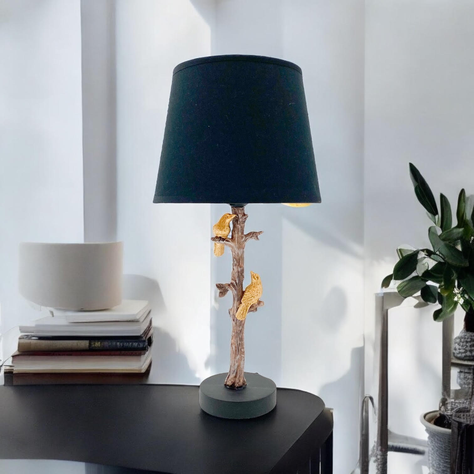 Bird Design Table Lamp with Shade | 44cm | Decorative | Braxby