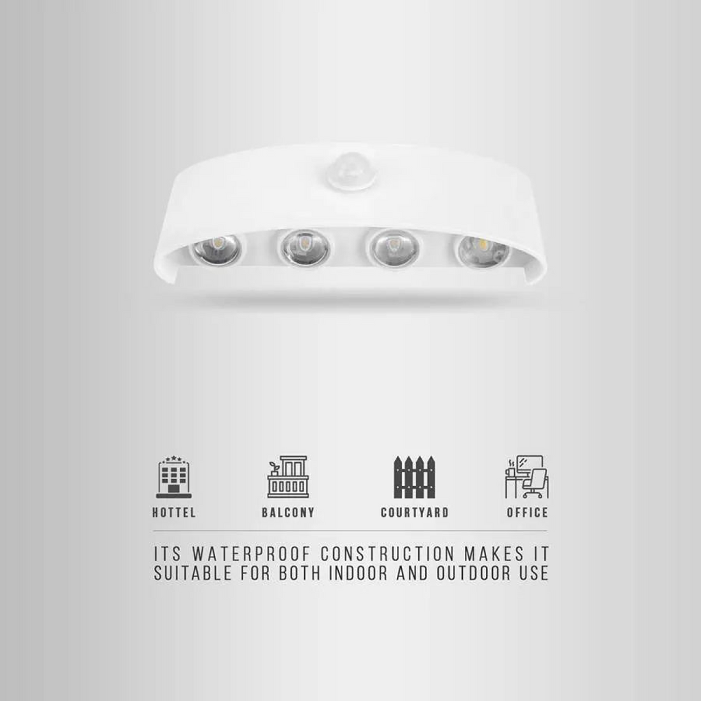 LED Wall Lights Indoor & Outdoor Up and Down | PIR Motion Sensor | Braxby