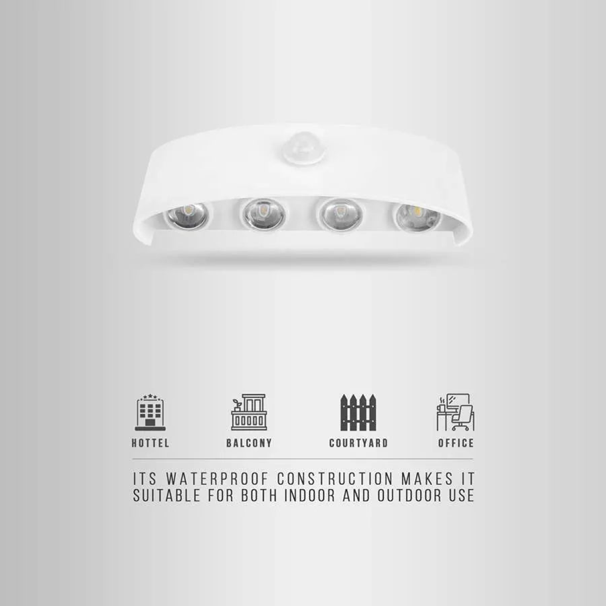 LED Wall Lights Indoor & Outdoor Up and Down | PIR Motion Sensor | Braxby