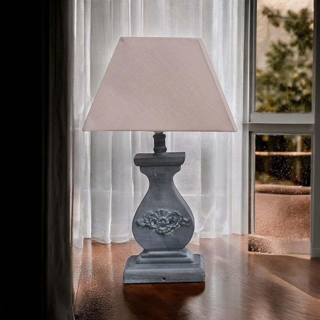 Traditional Ceramic Table Lamp with Shade | 43cm | Braxby