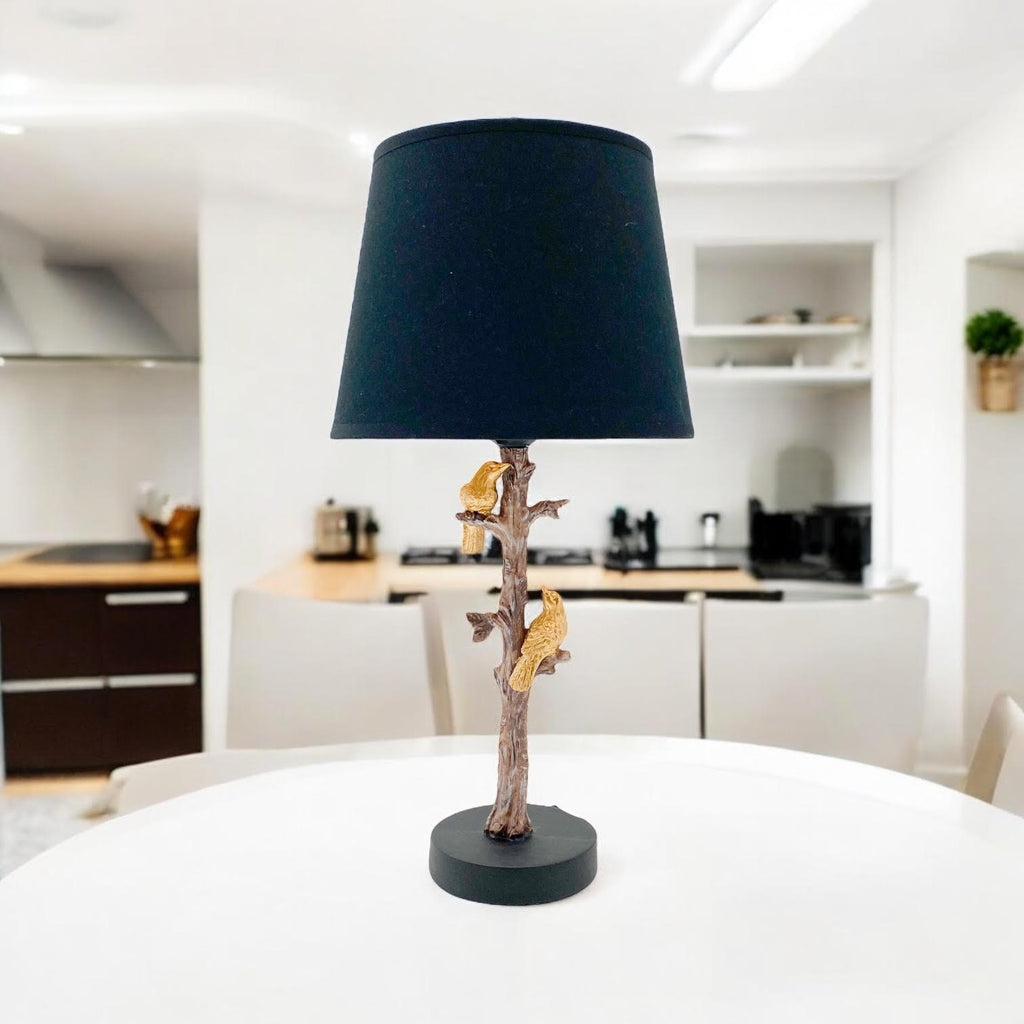 Bird Design Table Lamp with Shade | 44cm | Decorative | Braxby