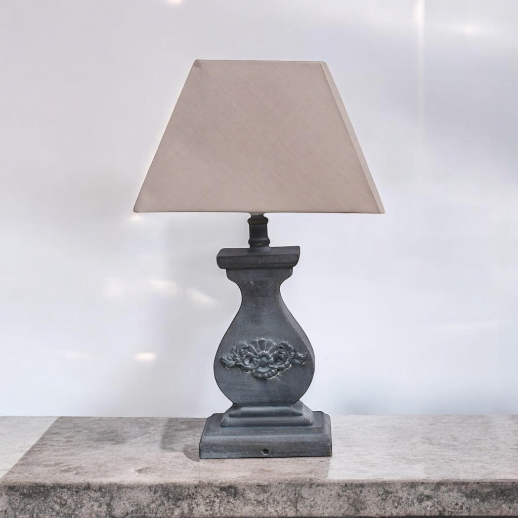 Traditional Ceramic Table Lamp with Shade | 43cm | Braxby