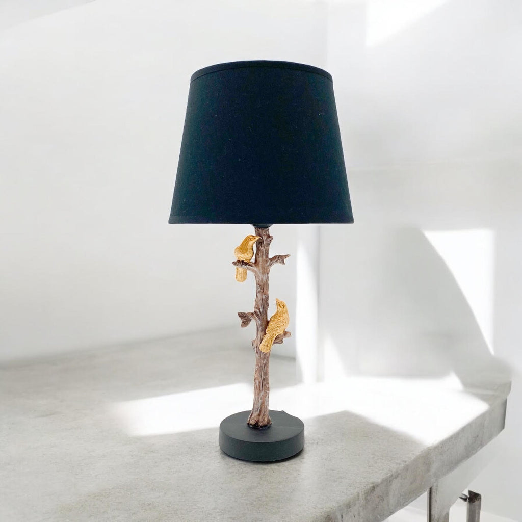 Bird Design Table Lamp with Shade | 44cm | Decorative | Braxby