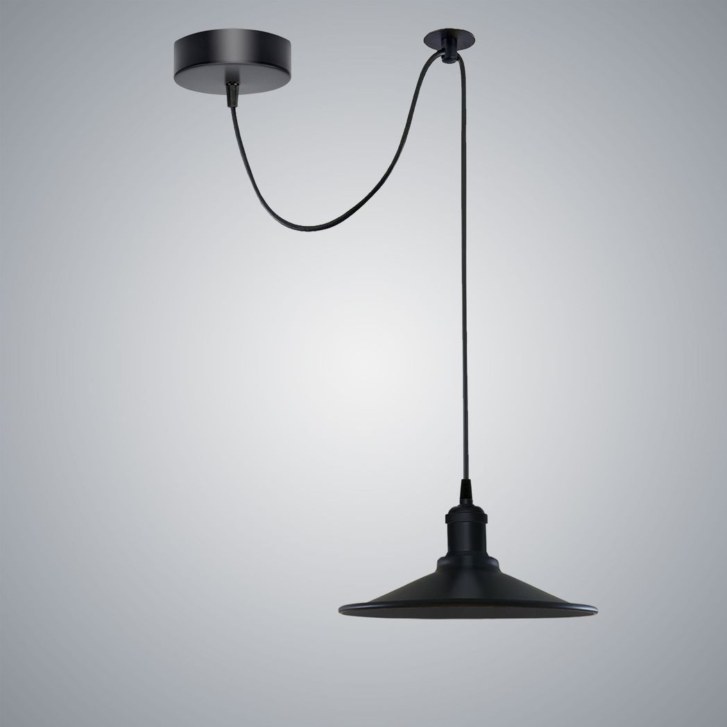 Cone pendant light grey finish
