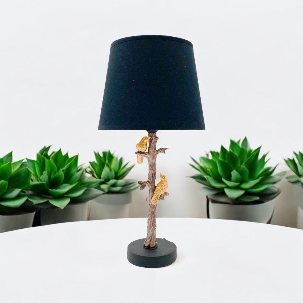 Bird Design Table Lamp with Shade | 44cm | Decorative | Braxby