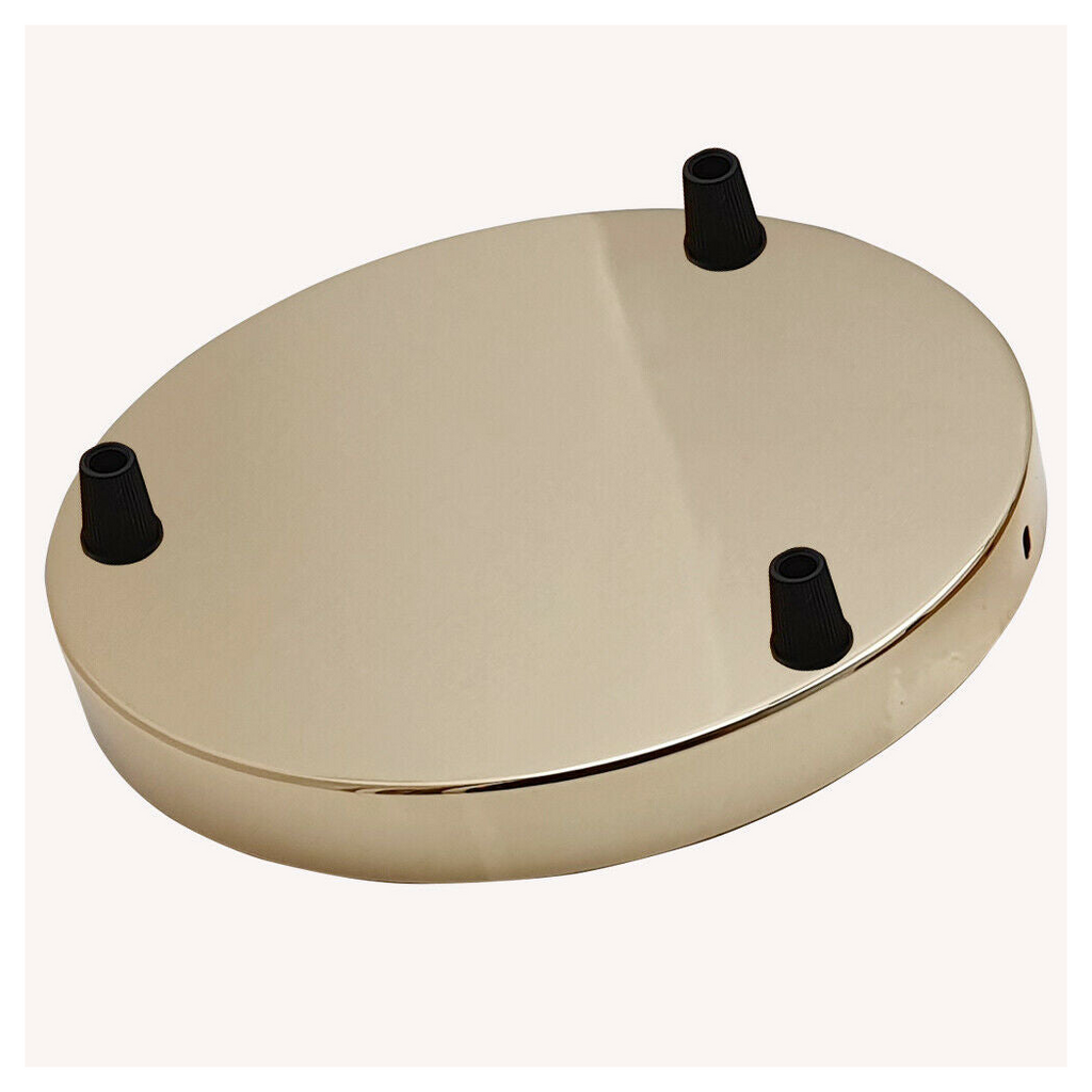 3-Way Multi-Outlet Ceiling Rose | 5 Colours | E27 | Braxby